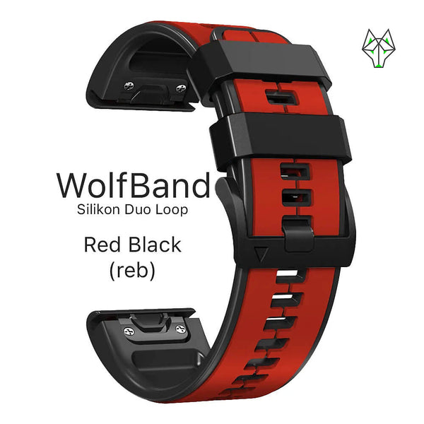 WolfBand Garmin Silicone Duo Loop Esportivo 22 mm