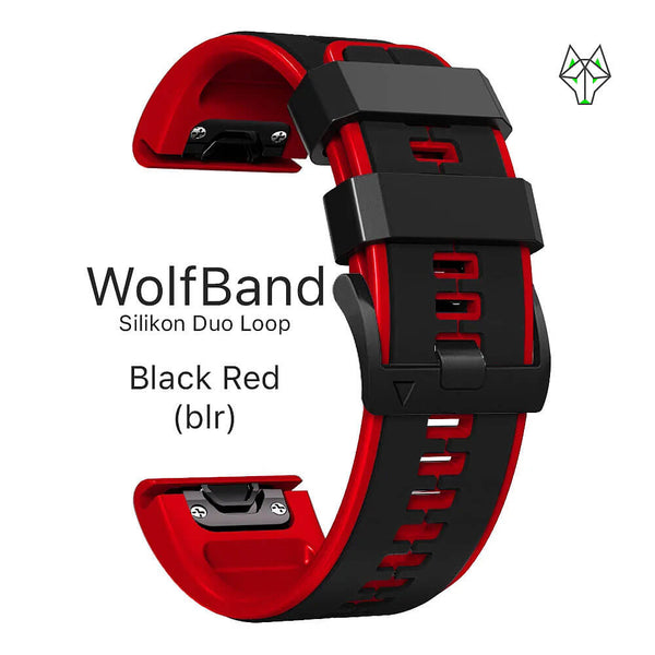 WolfBand Garmin Silicone Duo Loop Esportivo 22 mm