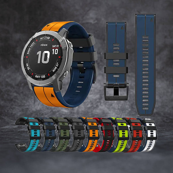 WolfBand Garmin Silicone Duo Loop Esportivo 22 mm