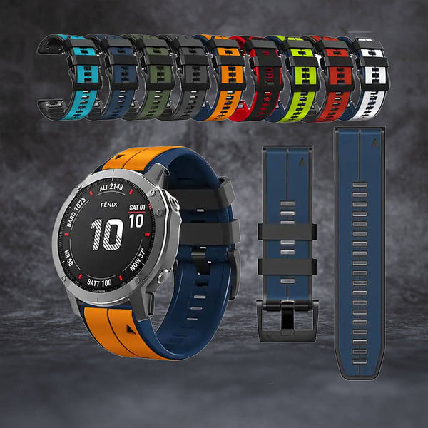 WolfBand Garmin Silicone Duo Loop Esportivo 22 mm