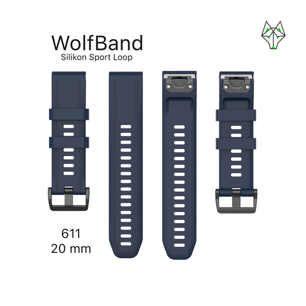 WolfBand Garmin Silikon Sport Loop 20 mm