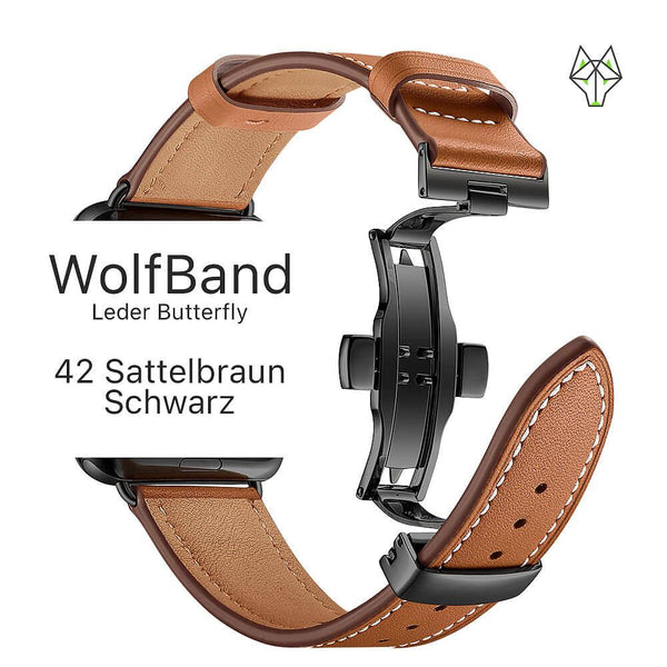 WolfBand Leder Butterfly - WolfProtect.de