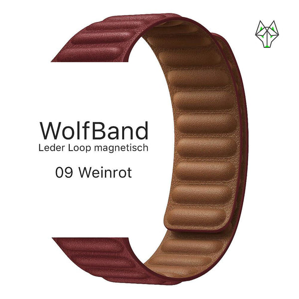WolfBand Leder Loop magnetisch - WolfProtect.de