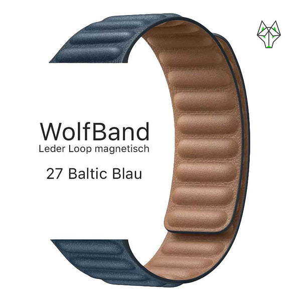 WolfBand Leder Loop magnetisch - WolfProtect.de