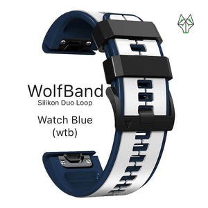 WolfBand Garmin Silicone Duo Sport Loop 22 mm