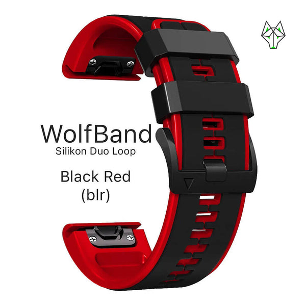 WolfBand Garmin in silicone Duo Sport Loop 26 mm