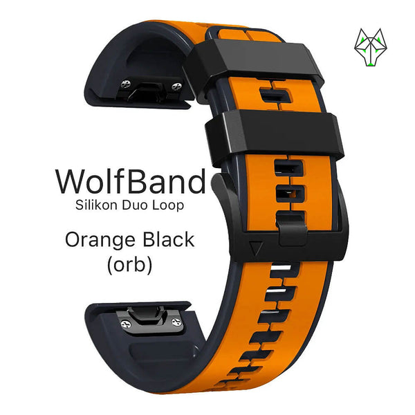 WolfBand Garmin Silicone Duo Sport Loop 22 mm