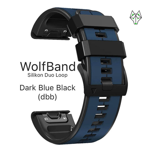 WolfBand Garmin in silicone Duo Sport Loop 26 mm