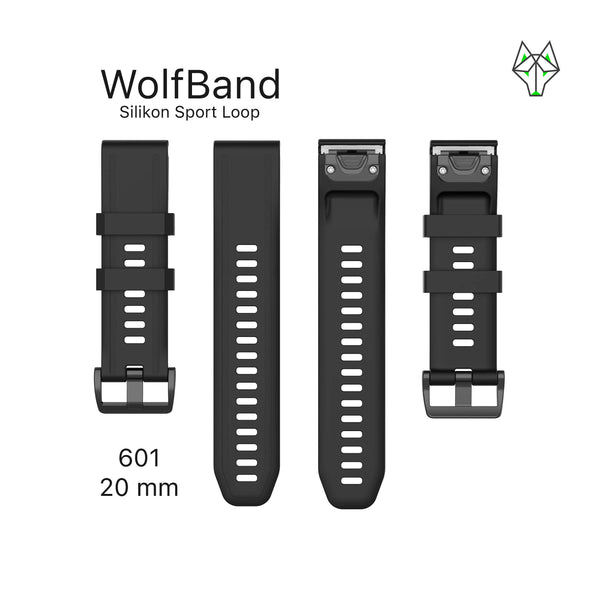 WolfBand Garmin Loop sportivo in silicone 20 mm