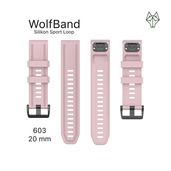 Silikonowa pętla sportowa WolfBand Garmin 20 mm