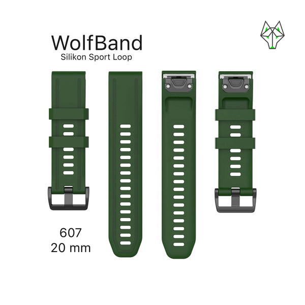 WolfBand Garmin Loop sportivo in silicone 20 mm