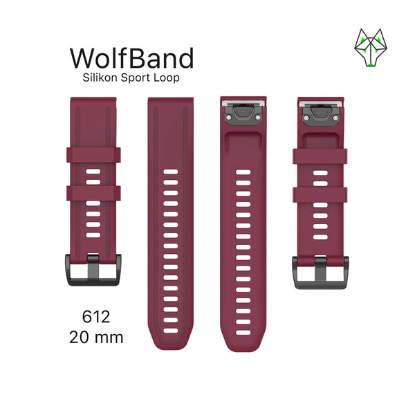 WolfBand Garmin Silicone Sport Loop 20 mm