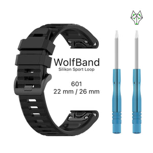 WolfBand Garmin silikoni urheilusilmukka 26 mm