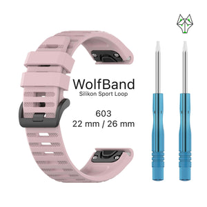 WolfBand Garmin silikoni urheilusilmukka 26 mm