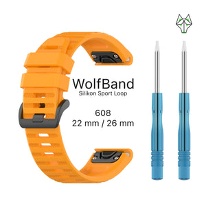 WolfBand Garmin silikoni urheilusilmukka 26 mm