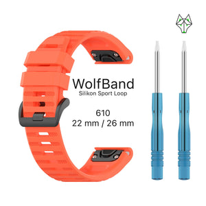 WolfBand Garmin silikoni urheilusilmukka 26 mm