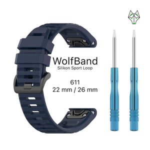 WolfBand Garmin silikoni urheilusilmukka 26 mm
