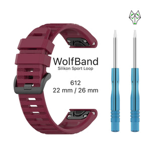 WolfBand Garmin silikoni urheilusilmukka 26 mm