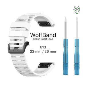 WolfBand Garmin silikoni urheilusilmukka 26 mm