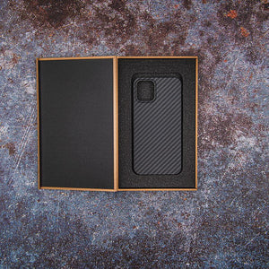 Aramid Case Mattschwarz für Apple iPhone 12 Serie Schutzhülle - WolfProtect.de