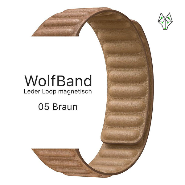 WolfBand Leder Loop magnetisch - WolfProtect.de