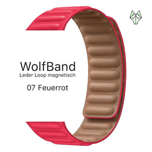 WolfBand Leder Loop magnetisch - WolfProtect.de