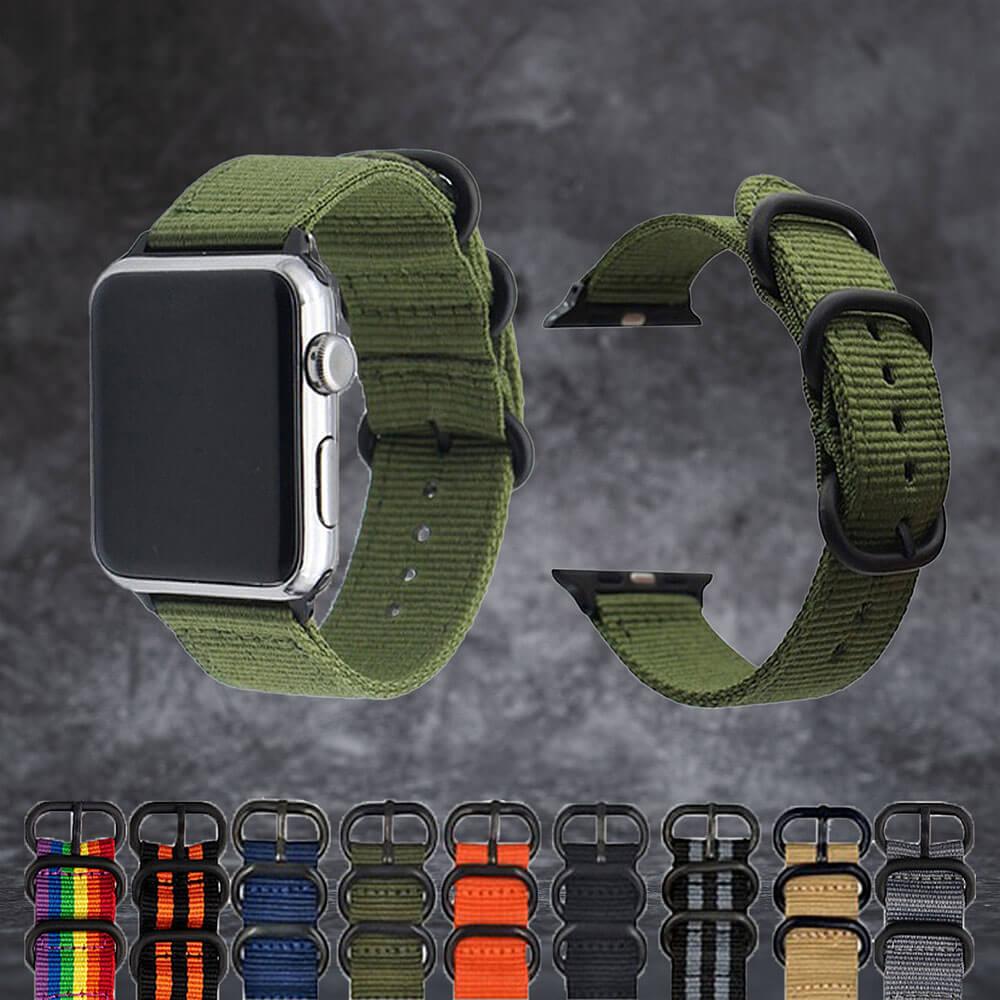 Waves Best Apple Watch Band For Surfing WolfBand Nato Nylon Loop