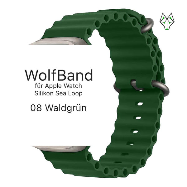 WolfBand Silikon Sea Unicolor Loop - WolfProtect.de